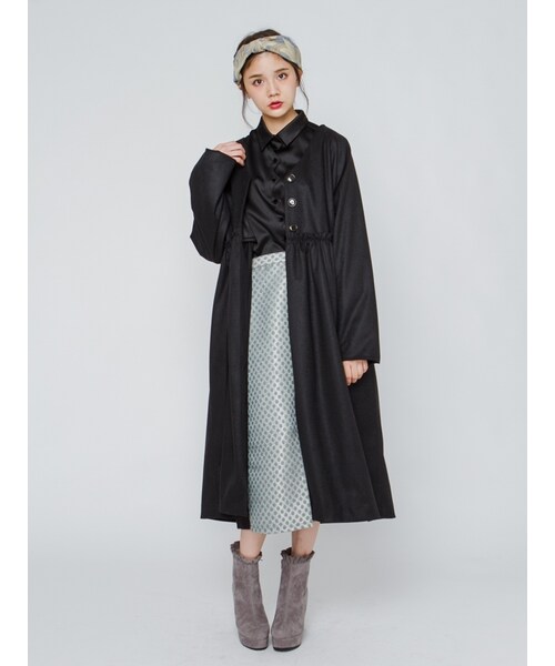 merry jenny（メリージェニー）の「キラキラドットスリットスカート（スカート・レディース・ブラック/イエロー・F）」の4枚目の写真