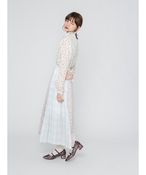 merry jenny(メリージェニー)の「ときめきサススカート(スカート・レディース・オフホワイト/ベージュ・F)」の5枚目の写真