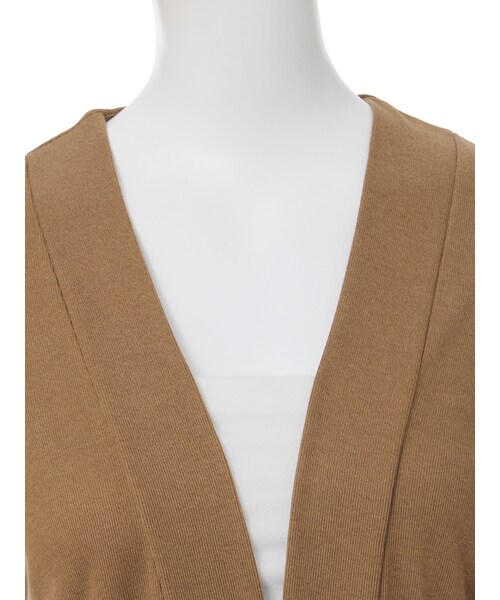 MURUA(ムルーア)の「ロングガウンコート(ジャケット/アウター・レディース・グレー/ブラック/キャメル・F)」の7枚目の写真