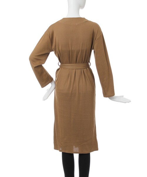 MURUA(ムルーア)の「ロングガウンコート(ジャケット/アウター・レディース・グレー/ブラック/キャメル・F)」の6枚目の写真