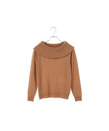 earth music&ecology | ＜WEB限定大きな・小さなサイズ＞スカラップオフショルプルオーバー(トップス)