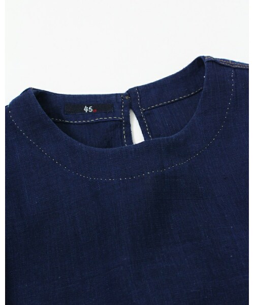 45R(フォーティファイブアール)の「藍カディシャツデニムワンピース(ワンピース/ドレス・レディース・藍・2-M/3-L)」の6枚目の写真