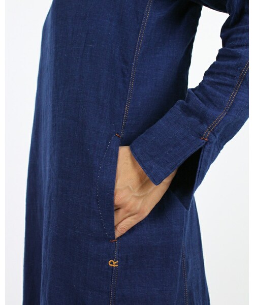 45R(フォーティファイブアール)の「藍カディシャツデニムワンピース(ワンピース/ドレス・レディース・藍・2-M/3-L)」の12枚目の写真