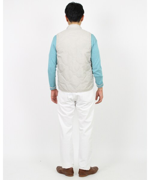 45R（フォーティファイブアール）の「ナイロンキルトライナーベスト（ジャケット/アウター・メンズ・アイスグレー/エンジ/キンチャ/チャコールグレー・2-S/3-M/4-L/5-XL）」の11枚目の写真