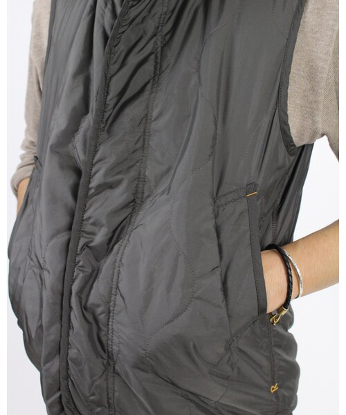 45R（フォーティファイブアール）の「ナイロンキルトライナーベスト（ジャケット/アウター・メンズ・アイスグレー/エンジ/キンチャ/チャコールグレー・2-S/3-M/4-L/5-XL）」の20枚目の写真