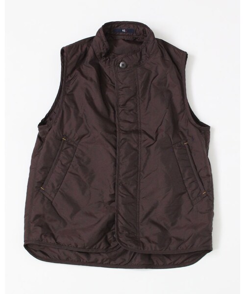 45R（フォーティファイブアール）の「ナイロンキルトライナーベスト（ジャケット/アウター・メンズ・アイスグレー/エンジ/キンチャ/チャコールグレー・2-S/3-M/4-L/5-XL）」の2枚目の写真