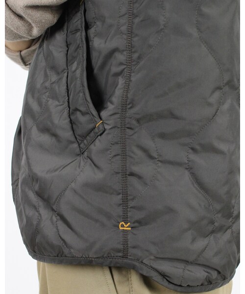 45R（フォーティファイブアール）の「ナイロンキルトライナーベスト（ジャケット/アウター・メンズ・アイスグレー/エンジ/キンチャ/チャコールグレー・2-S/3-M/4-L/5-XL）」の22枚目の写真