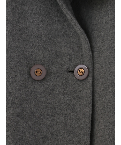 31 Sons de mode（トランテアン　ソン　ドゥ　モード）の「≪新作≫スヌード付チェスターコート《予約アイテム》（ジャケット/アウター・レディース・グレー/キャメル/サックスブルー・36/38）」の5枚目の写真