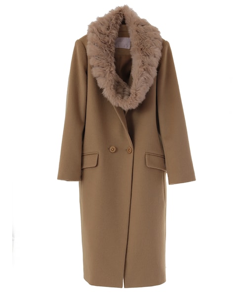 31 Sons de mode（トランテアン　ソン　ドゥ　モード）の「≪新作≫スヌード付チェスターコート《予約アイテム》（ジャケット/アウター・レディース・グレー/キャメル/サックスブルー・36/38）」の2枚目の写真