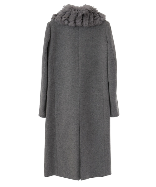 31 Sons de mode（トランテアン　ソン　ドゥ　モード）の「≪新作≫スヌード付チェスターコート《予約アイテム》（ジャケット/アウター・レディース・グレー/キャメル/サックスブルー・36/38）」の8枚目の写真