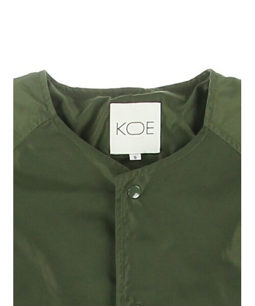 koe（コエ）の「ノーカラーコーチジャケット（ジャケット/アウター・メンズ・ベージュ/カーキ/ネイビー・S/M/L/LL）」の9枚目の写真