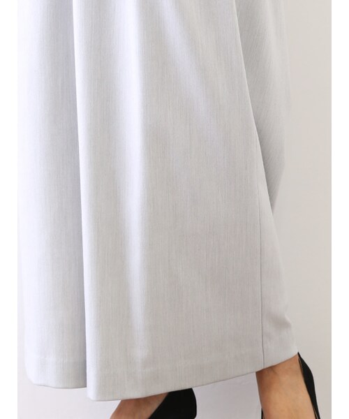 qualite（カリテ）の「ラップワイドパンツ【予約】（パンツ・レディース・ライトグレー/ミックス・1/2）」の9枚目の写真