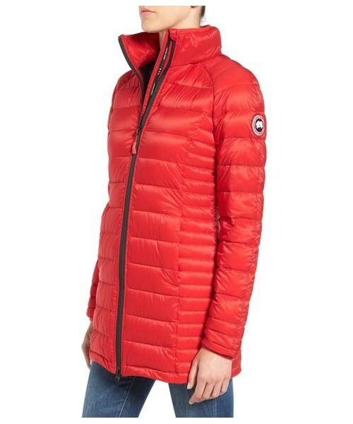 CANADA GOOSE(カナダグース)の「Canada Goose 'Brookvale' Hooded Quilted Down Coat(ジャケット/アウター・レディース・Gray/Red・Regular Large/Regular Medium/Regular Small/Regular X-Large/Regular X-Small)」の4枚目の写真