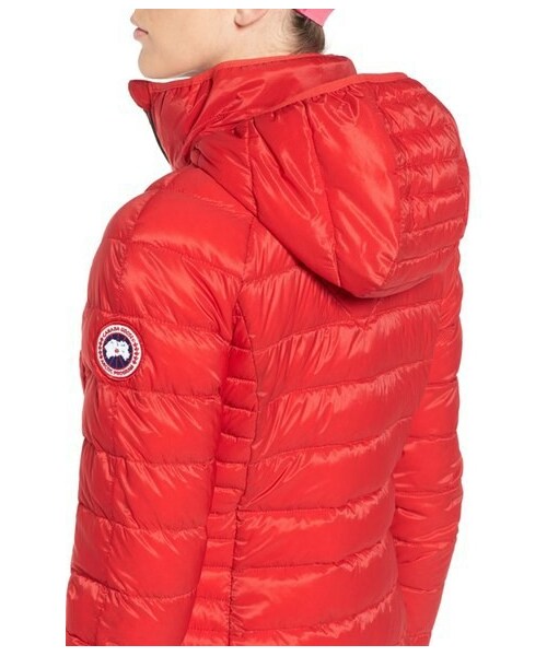 CANADA GOOSE(カナダグース)の「Canada Goose 'Brookvale' Hooded Quilted Down Coat(ジャケット/アウター・レディース・Gray/Red・Regular Large/Regular Medium/Regular Small/Regular X-Large/Regular X-Small)」の6枚目の写真