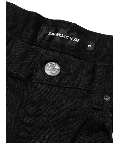 JACKROSE（ジャックローズ）の「BKダメージリメイクストレッチパンツ（パンツ・メンズ・ブラック・S/M/L/XL）」の4枚目の写真
