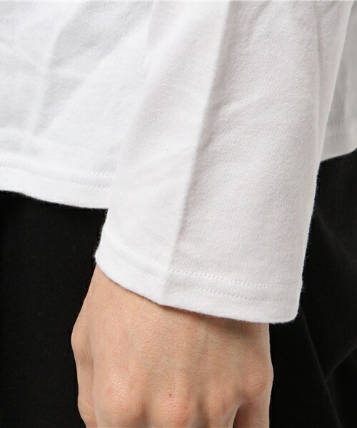 UNION STATION(ユニオンステーション)の「メンズノンノ【MEN'S NON-NO】11月号 P122 野村周平さん着用商品 モックネックロングTシャツ(Tシャツ/カットソー・メンズ・ホワイト/ブラック・S/M/L/LL)」の6枚目の写真