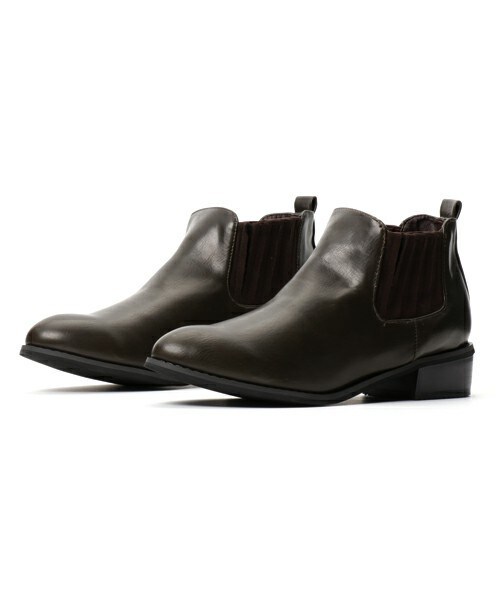 archives（アルシーヴ）の「サイドゴアショートブーツ（ブーツ・レディース・ブラック/ダークブラウン/カーキ・MEDIUM/LARGE）」の3枚目の写真