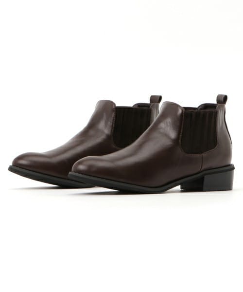 archives（アルシーヴ）の「サイドゴアショートブーツ（ブーツ・レディース・ブラック/ダークブラウン/カーキ・MEDIUM/LARGE）」の2枚目の写真