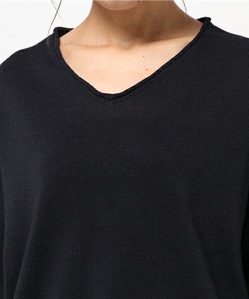 archives（アルシーヴ）の「12GゆるVネックプルオーバー（ニット/セーター・レディース・ベージュ/カーキ/ネイビー/ピンク・MEDIUM）」の8枚目の写真