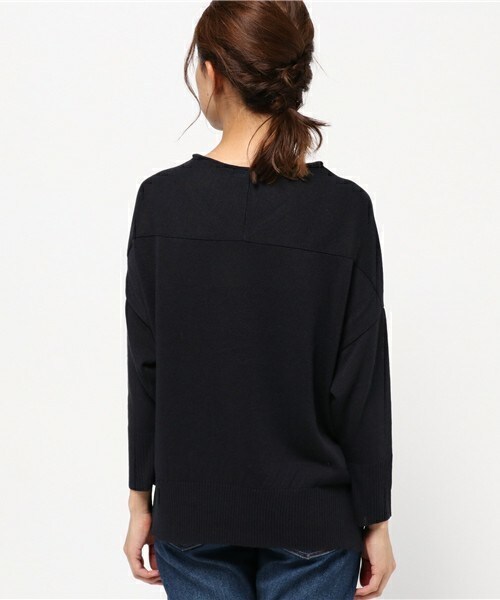 archives（アルシーヴ）の「12GゆるVネックプルオーバー（ニット/セーター・レディース・ベージュ/カーキ/ネイビー/ピンク・MEDIUM）」の7枚目の写真