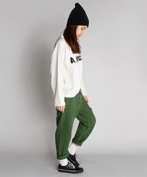 RNA（アールエヌエー）の「＜予約＞カンガルーポケットカラーパンツ（パンツ・レディース・ブラック/フレンチネイビー/ライトオリーブ・S/M）」の13枚目の写真