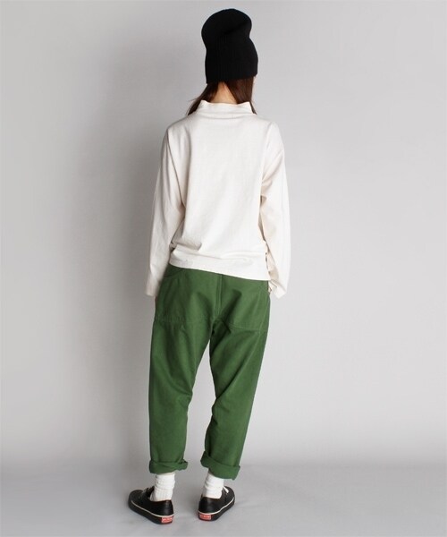 RNA（アールエヌエー）の「＜予約＞カンガルーポケットカラーパンツ（パンツ・レディース・ブラック/フレンチネイビー/ライトオリーブ・S/M）」の14枚目の写真