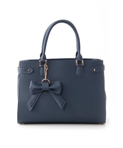 Honeys（ハニーズ）の「PVCリボン付A4Bag（バッグ）」 - WEAR