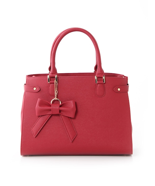 Honeys（ハニーズ）の「PVCリボン付A4Bag（バッグ）」 - WEAR