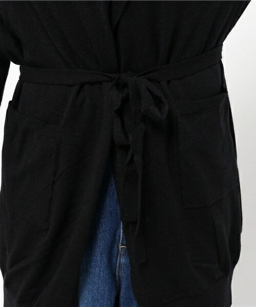 INTERPLANET（インタープラネット）の「エアーニットロングカーディガン（カーディガン/ボレロ・レディース・ブラック/グレー/ブラウン・FREE）」の11枚目の写真