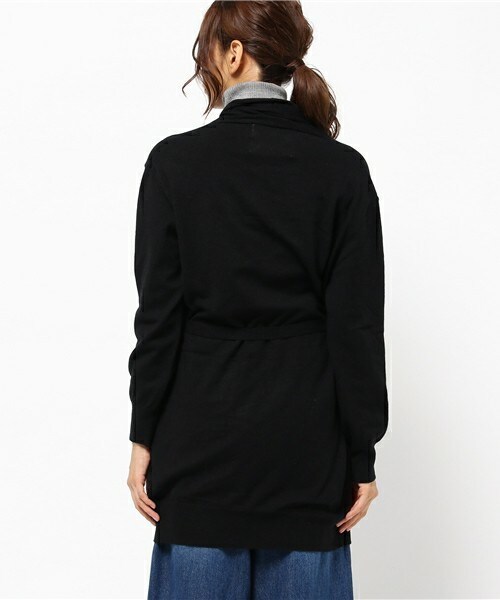 INTERPLANET（インタープラネット）の「エアーニットロングカーディガン（カーディガン/ボレロ・レディース・ブラック/グレー/ブラウン・FREE）」の6枚目の写真