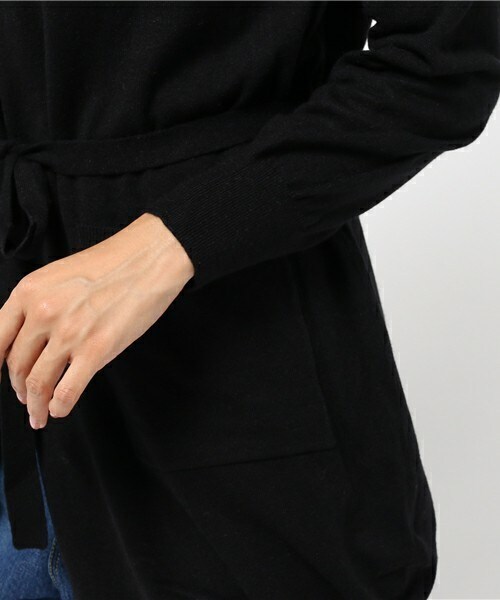 INTERPLANET（インタープラネット）の「エアーニットロングカーディガン（カーディガン/ボレロ・レディース・ブラック/グレー/ブラウン・FREE）」の8枚目の写真