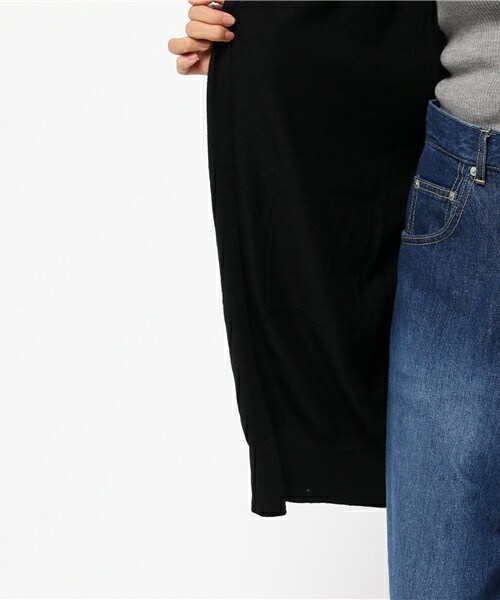 INTERPLANET（インタープラネット）の「エアーニットロングカーディガン（カーディガン/ボレロ・レディース・ブラック/グレー/ブラウン・FREE）」の12枚目の写真