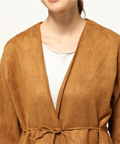 archives（アルシーヴ）の「フェイクスエードカーディガン（その他アウター・レディース・ベージュ/カーキ/キャメル・MEDIUM）」の7枚目の写真