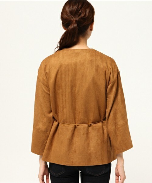 archives（アルシーヴ）の「フェイクスエードカーディガン（その他アウター・レディース・ベージュ/カーキ/キャメル・MEDIUM）」の6枚目の写真