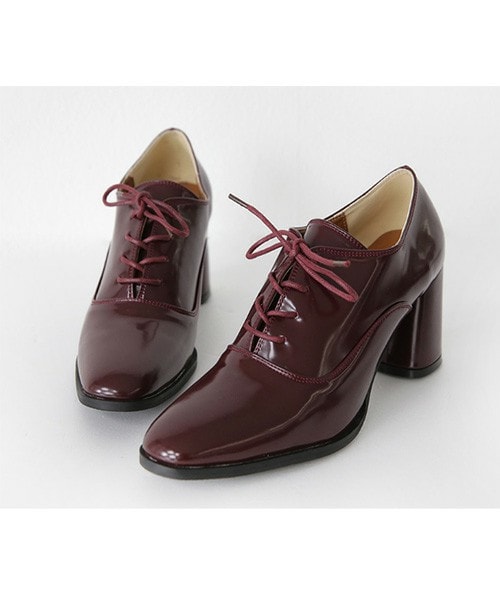 DHOLIC（ディーホリック）の「オックスフォードヒールシューズ（ドレスシューズ・レディース・ブラック/ワイン・225/230/235/240/245）」の2枚目の写真