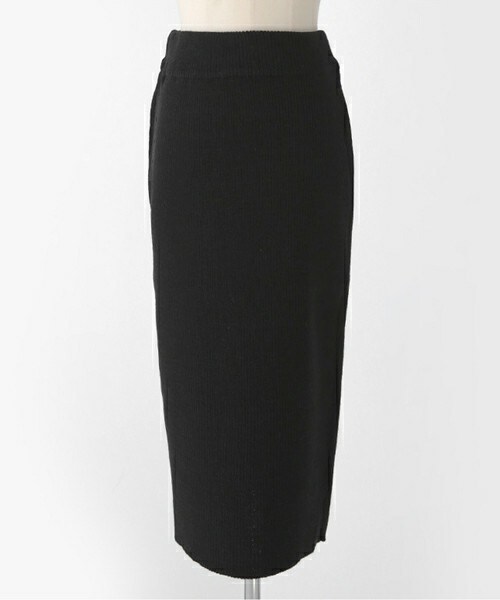 DHOLIC（ディーホリック）の「ニットタイトフィットミディスカート（スカート・レディース・ダークオレンジ/ディープスカイブルー/ブラック/ベージュ・FREE）」の2枚目の写真