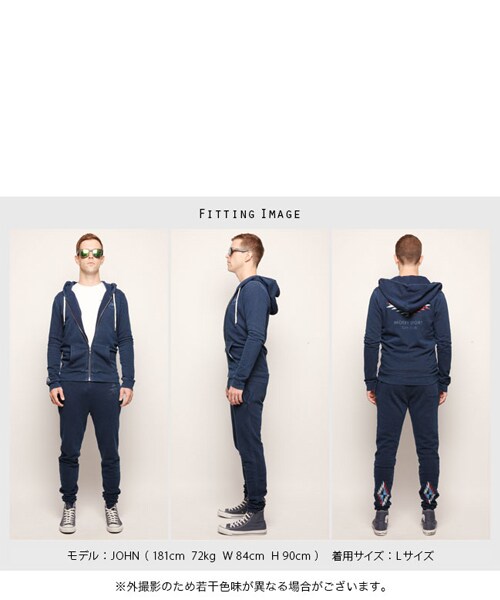 Moery Sport（モエリースポーツ）の「2016AWモエリースポーツ　SURFセットアップ（セットアップ・メンズ・インディゴ/ブラックデニム/杢グレー・S/M/L/XL）」の16枚目の写真