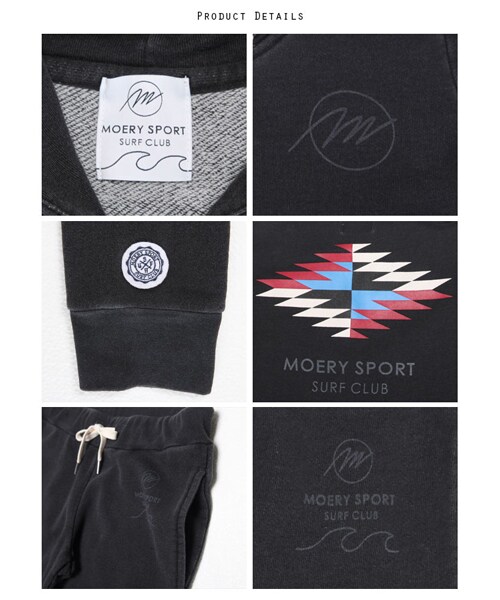 Moery Sport（モエリースポーツ）の「2016AWモエリースポーツ　SURFセットアップ（セットアップ・メンズ・インディゴ/ブラックデニム/杢グレー・S/M/L/XL）」の9枚目の写真