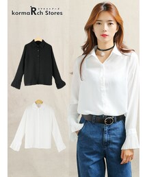 KORMARCH | ポイント袖とろみブラウス(シャツ/ブラウス)