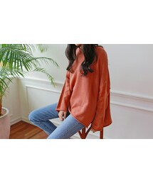 2PER | ルーズフィットスリット入りニット(P0000EID)(ニット/セーター)