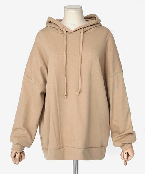 DHOLIC（ディーホリック）の「ドロップショルダースウェットプルオーバー（パーカー・レディース・ホワイト/グリーン/ベージュ/ブラック/オレンジ・FREE）」の3枚目の写真