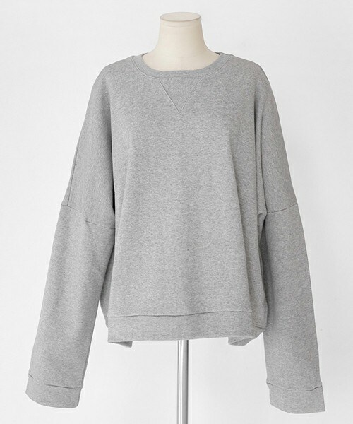 DHOLIC（ディーホリック）の「ロングスリーブスウェットプルオーバー（スウェット・レディース・アイボリー/グレー/ベージュ/ブラック・FREE）」の3枚目の写真