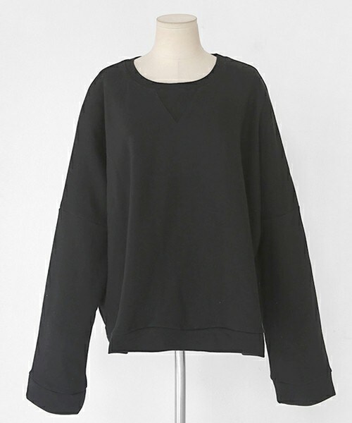 DHOLIC（ディーホリック）の「ロングスリーブスウェットプルオーバー（スウェット・レディース・アイボリー/グレー/ベージュ/ブラック・FREE）」の2枚目の写真