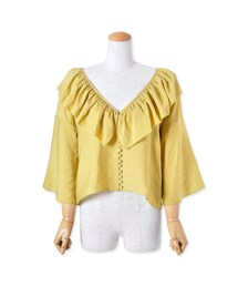 flower | butterfly flare blouse ～ﾊﾞﾀﾌﾗｲﾌﾚｱﾌﾞﾗｳｽ(シャツ/ブラウス)