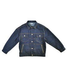 flower | zip denim jacket ～ｼﾞｯﾌﾟﾃﾞﾆﾑｼﾞｬｹｯﾄ(デニムジャケット)