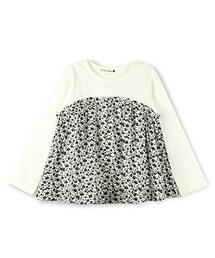 BRANSHES | 重ね着風花柄長袖Tシャツ(Tシャツ/カットソー)