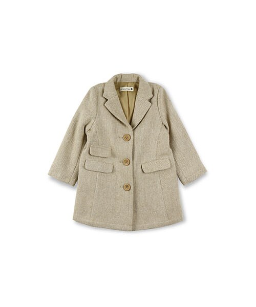 BRANSHES（ブランシェス）の「チェスターコート（チェスターコート・キッズ・チャコールグレー/ベージュ・90～150）」の2枚目の写真