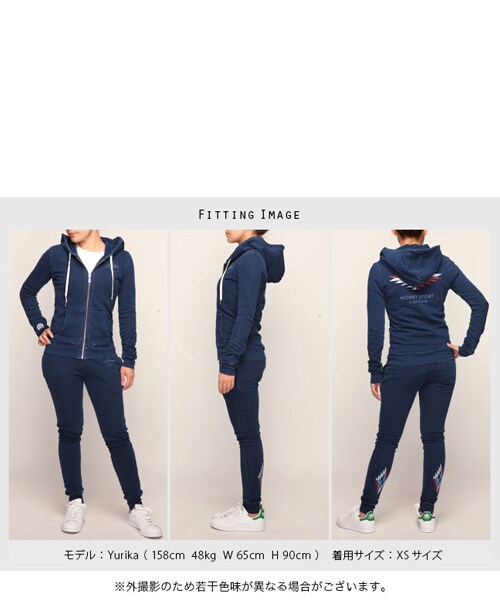 Moery Sport(モエリースポーツ)の「2016AWモエリースポーツ SURFセットアップレディース(セットアップ・レディース・インディゴ/ブラックデニム/杢グレー・XS/S/M/L)」の15枚目の写真