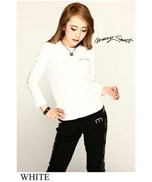 Moery Sport（モエリースポーツ）の「2016AWモエリースポーツ　ORIGINALロングTシャツレディース（Tシャツ/カットソー・レディース・グレージュ/ネイビー/ホワイト/ブラック・XS/S/M/L）」の2枚目の写真