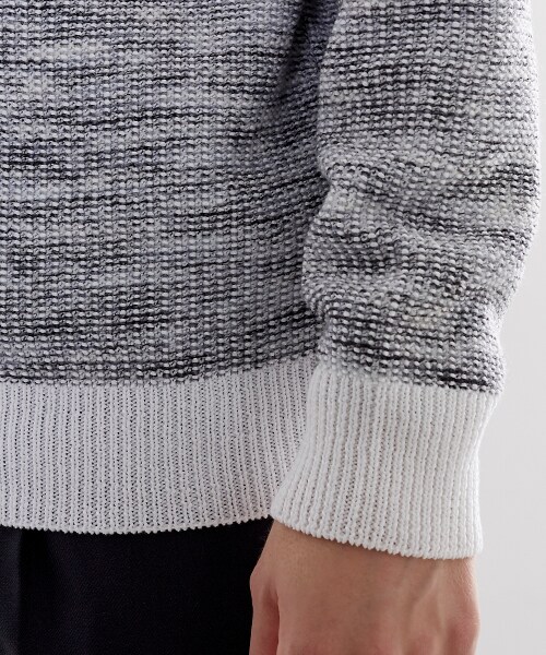 WRAPINKNOT（ラッピンノット）の「ジャカードニット ブラック（その他・メンズ・BLK/O.WHT・2/3）」の9枚目の写真